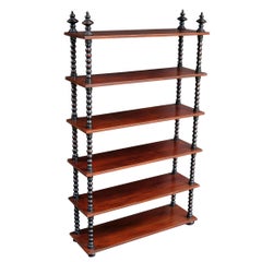 Large English Bobbin-Turned Shelves