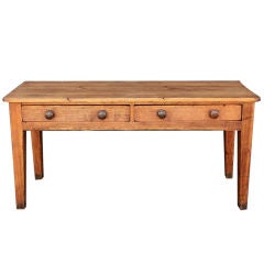 English Country Console Server of Long-Leaf Pine