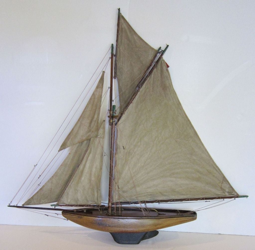 English Pond Yacht on Stand 6