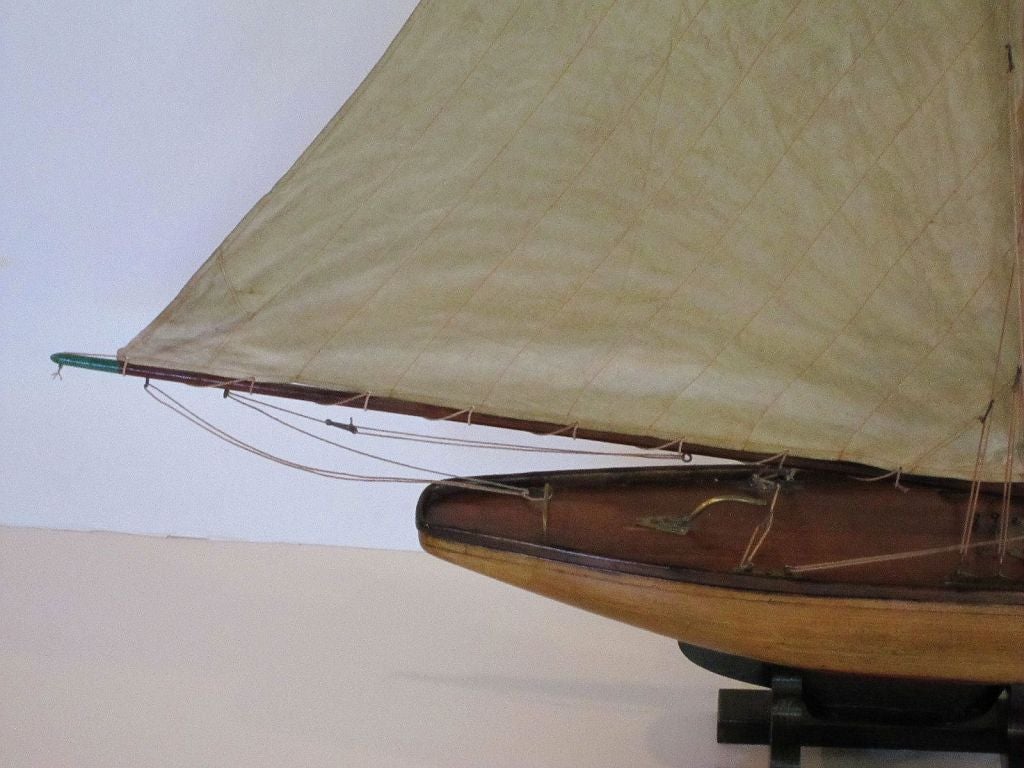 20th Century English Pond Yacht on Stand