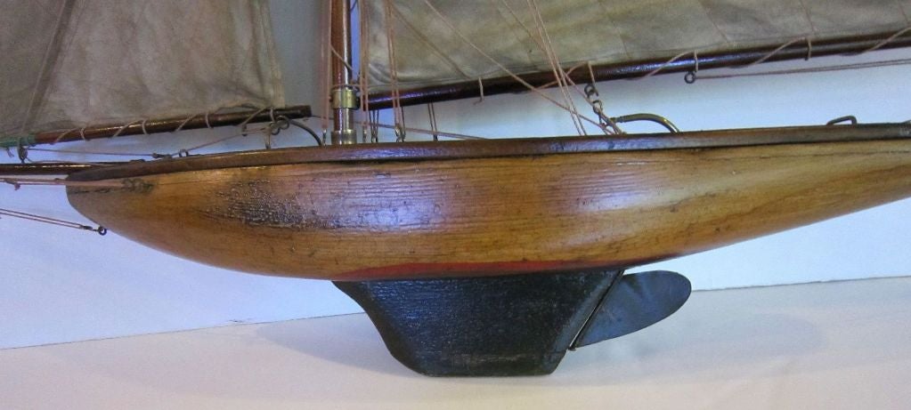 English Pond Yacht on Stand 4