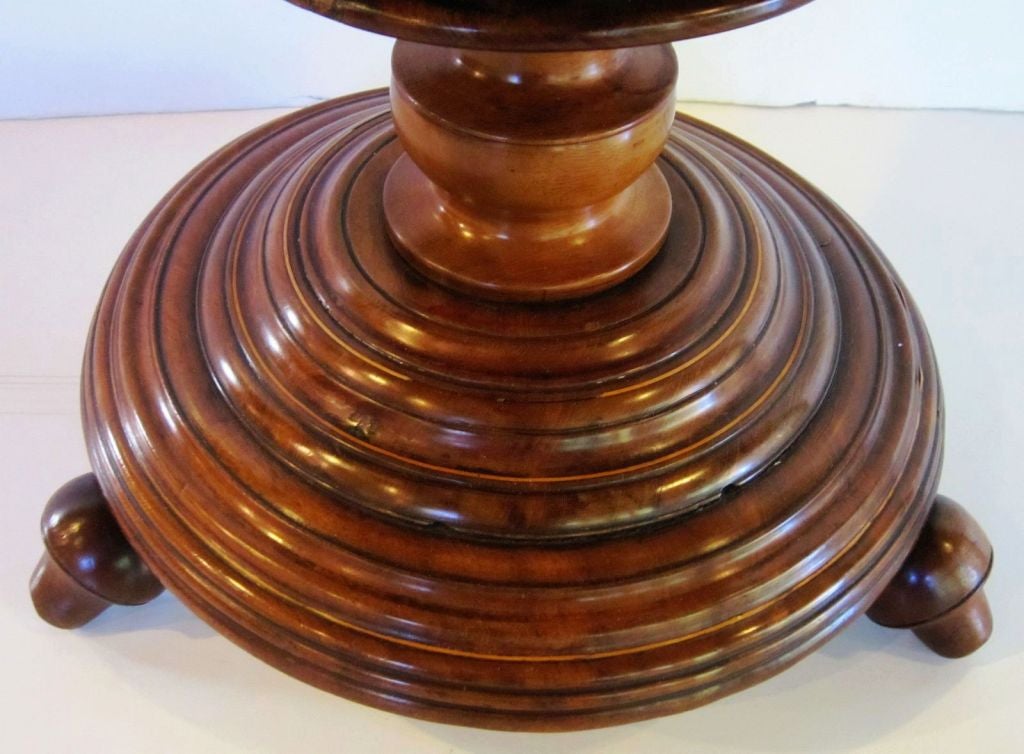 Dutch Tea Bucket or Warmer or Wine Holder of Turned Mahogany In Excellent Condition In Austin, TX