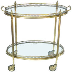 French Drinks Cart of Brass