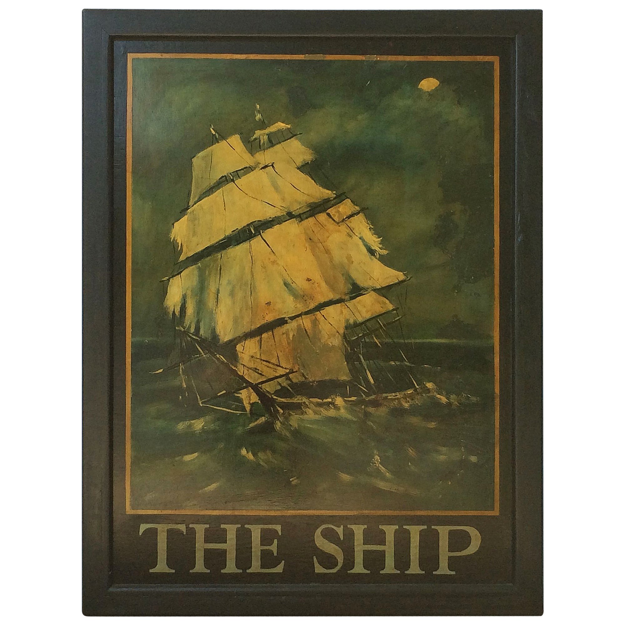 English Pub Sign, The Ship