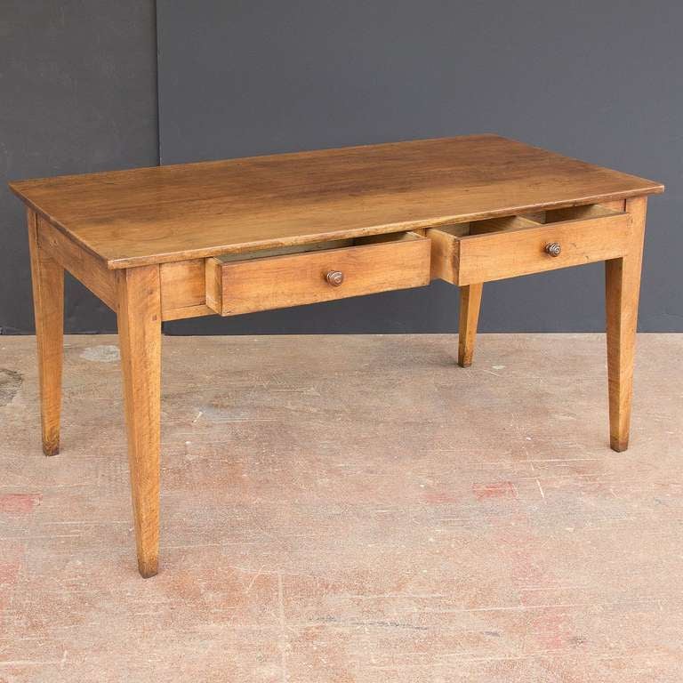 French Farm Table of Walnut 1