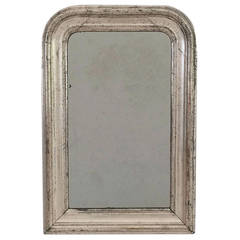 Louis Philippe Small Silver Gilt Mirror (H 21 3/4" x W 14 1/2")