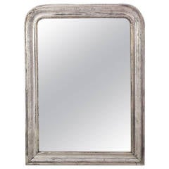 Louis Philippe Large Silver Gilt Mirror (H 37 1/4" x W 27 1/4")