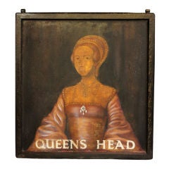English Pub Sign - Queen's Head (Anne Boleyn)