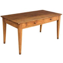 French Farm Table of Walnut