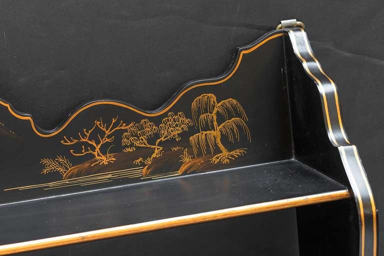 Chinoiserie Lacquered Hanging Shelves 2