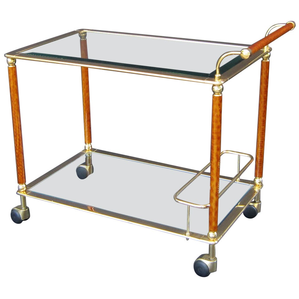 French Drinks Cart or Trolley by Lancel