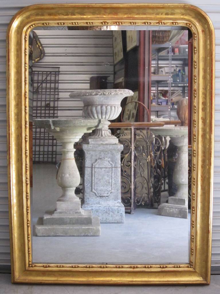 Large Louis Philippe Gilt Mirror (H 56 x W 40)