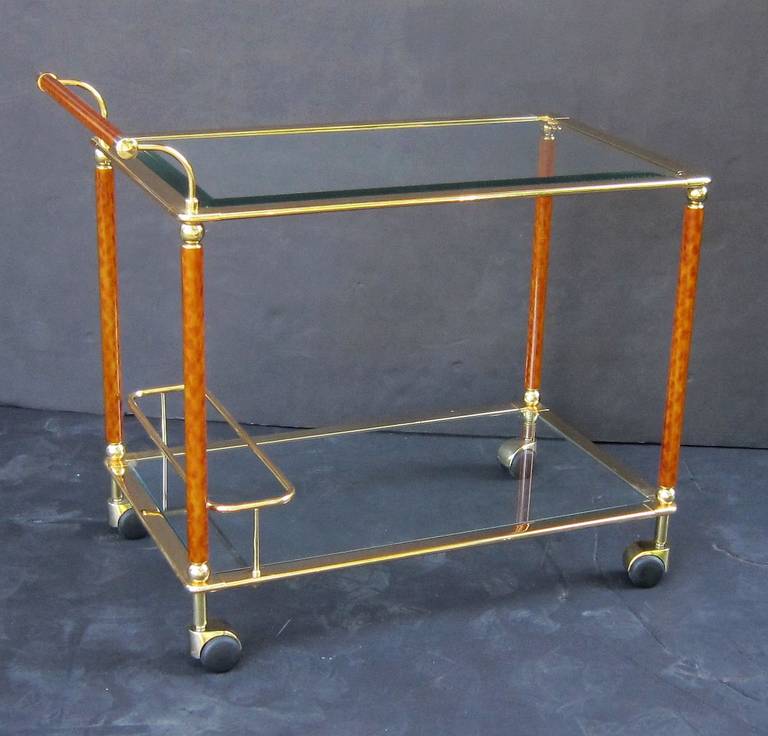 French Drinks Cart or Trolley by Lancel In Excellent Condition In Austin, TX