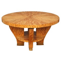 Art Deco Cocktail Table of Satinwood (Design by Jean Fauré)