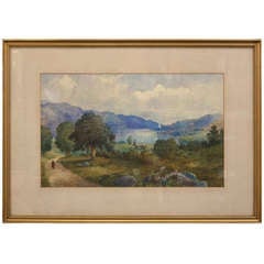 Used Scottish Landscape Painting in Gilt Frame (by Andrew Blair)