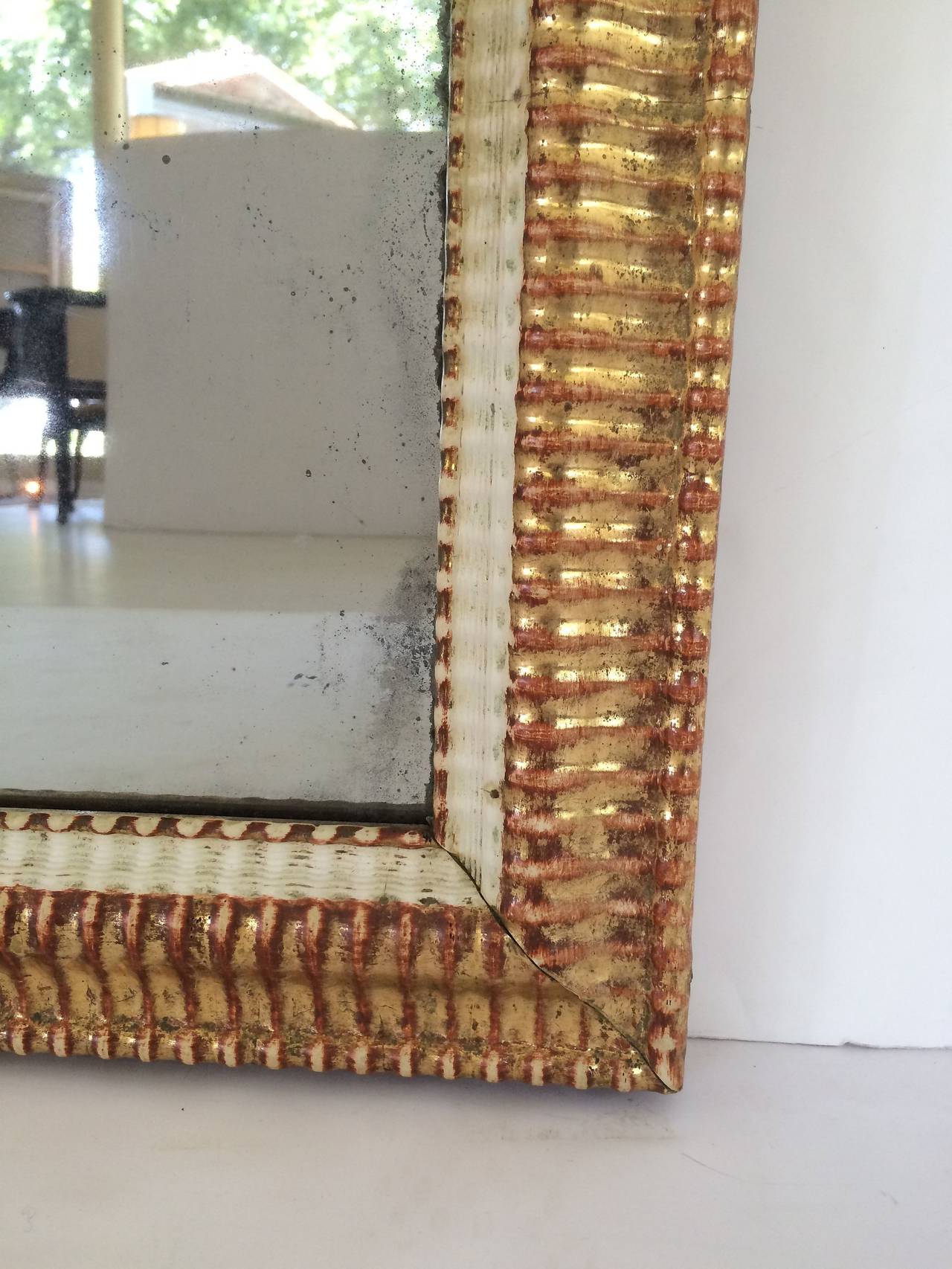 Large French Gilt Rectangular Wall Mirror (52 1/2