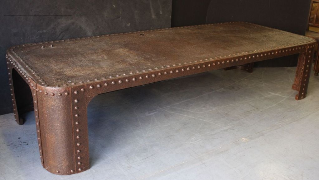 Iron Table (Made from 1920s-Era Ocean Liner)