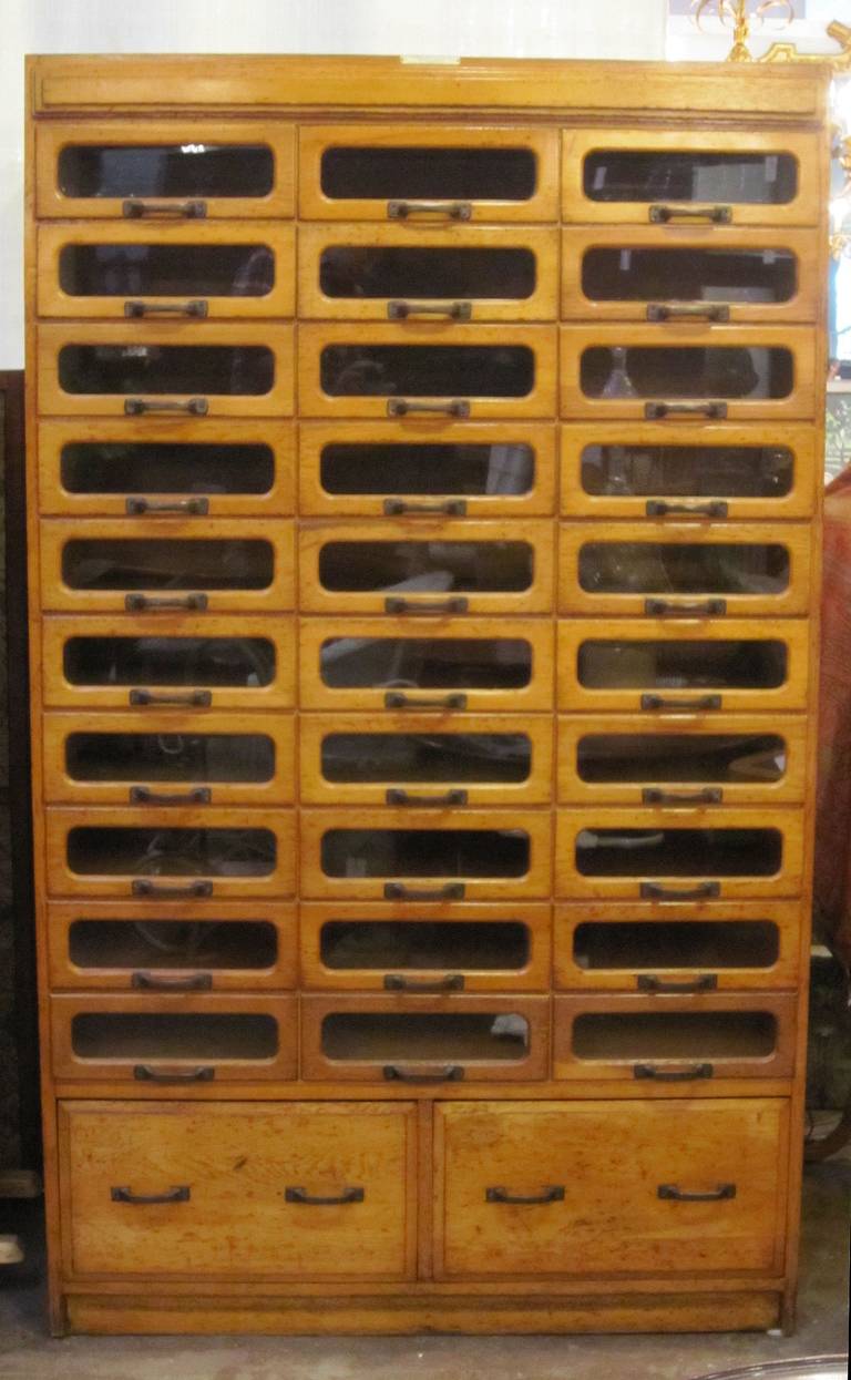 20th Century English Haberdasher's Cabinet
