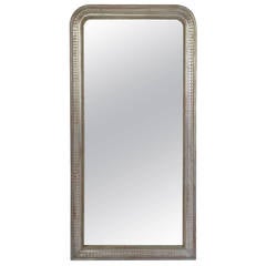 Large Louis Philippe Silver Gilt Mirror