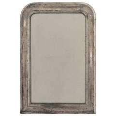 Louis Philippe Silver Gilt Mirror (H 20 1/2" x W 13 3/4")