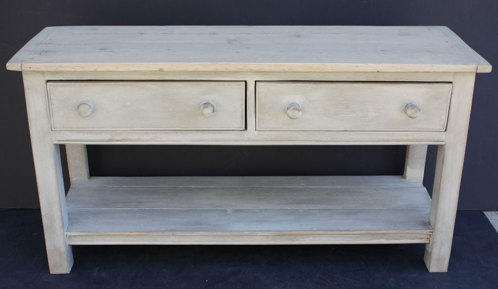 Painted Two-Drawer Server from England