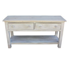 Painted Two-Drawer Server from England