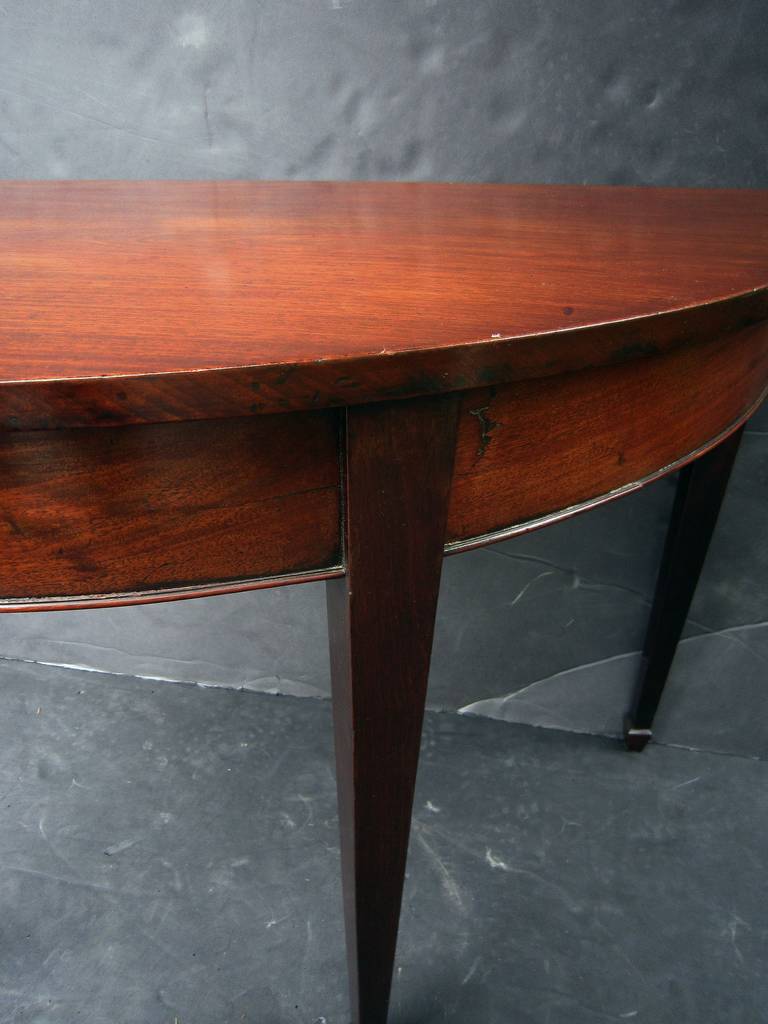 Pair of English Demilune Tables 3