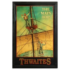 English Pub Sign, The Main Top, Thwaites 8