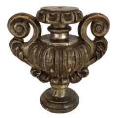Carved Giltwood Vases from Florence