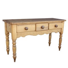 English Console Sideboard of Pine