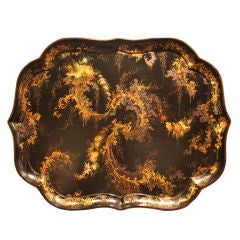 English Lacquered Papier-Mâché Tray
