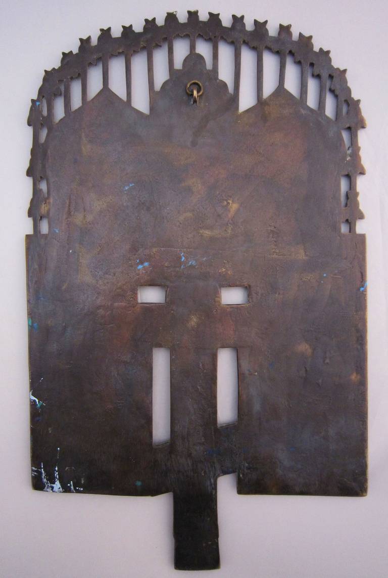 Russian Icon of Enameled Bronze 3