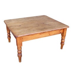 Antique English Country Pine Low Table