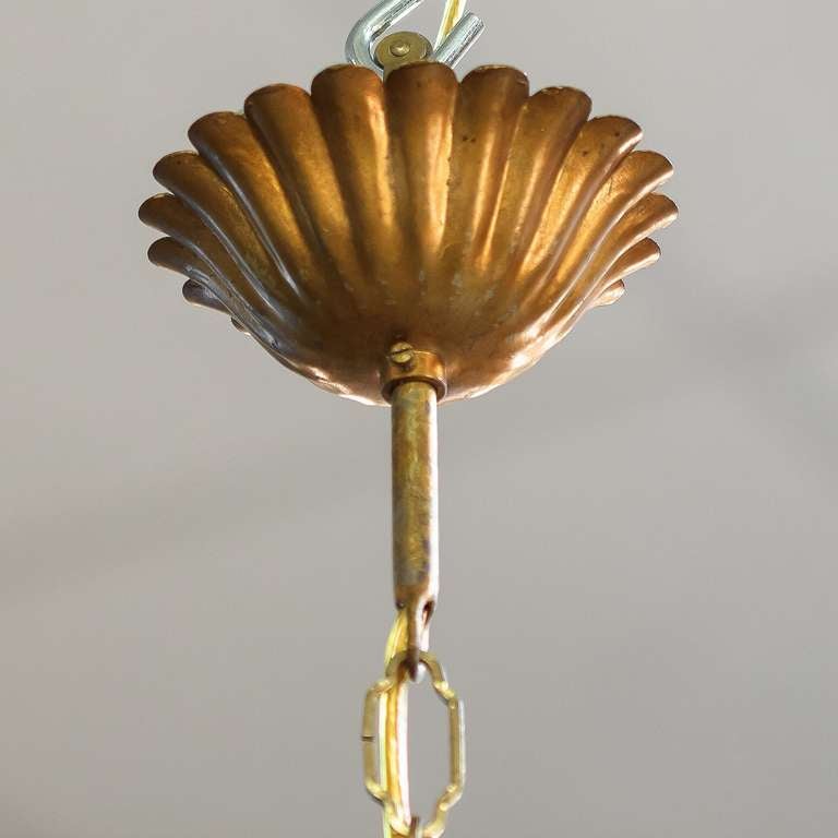 French Wheat Sheaf Five-Light Hanging Fixture 4