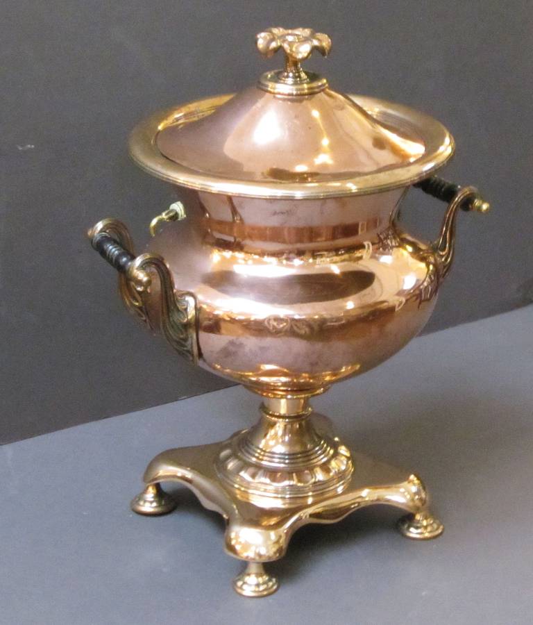 antique copper samovar