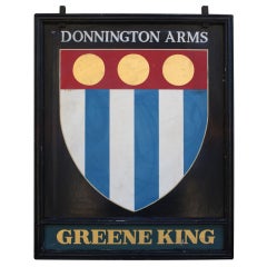 Vintage English Pub Sign - Donnington Arms (Greene King)