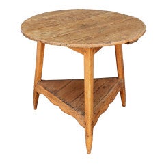 Antique English Cricket Table of Pine