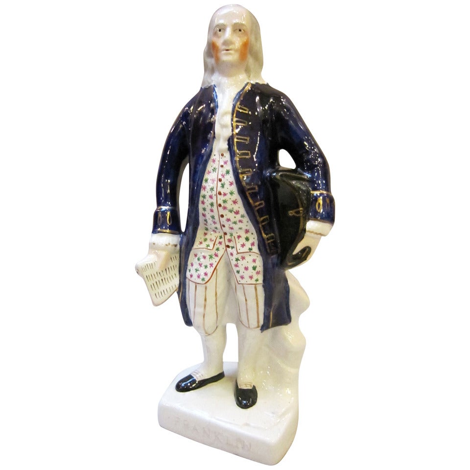 Staffordshire Figure of Ben Franklin