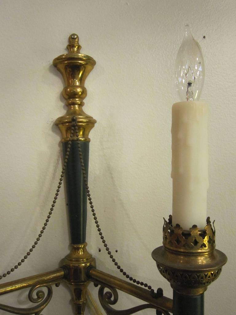 Pair of Empire or Regency Style Sconces or Wall Lights For Sale 1