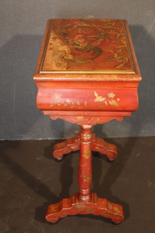 Japan-Lacquered Chinoiserie Table 4