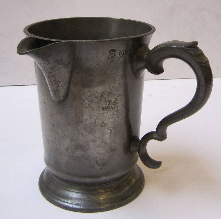 English Pewter Tankard or Flagon