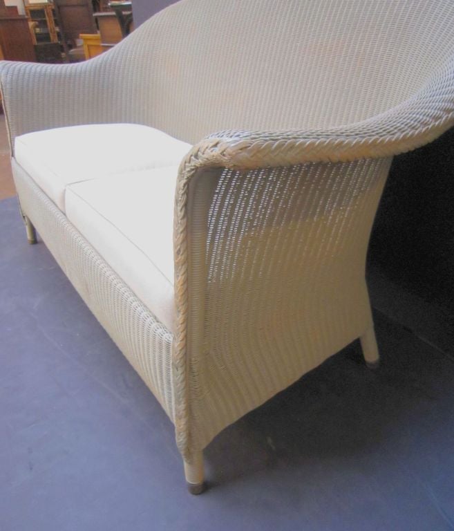 20th Century English Wicker Garden Sofa by Lloyd Loom