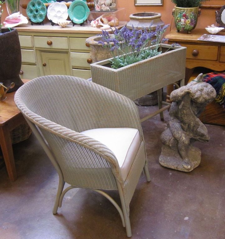 English Wicker Garden Chair by Lloyd Loom 5