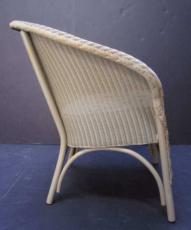 English Wicker Garden Chair by Lloyd Loom 1