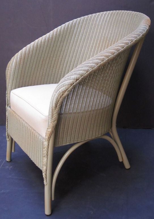 English Wicker Garden Chair by Lloyd Loom 2