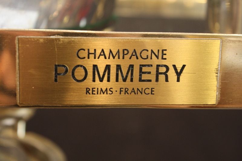 20th Century Art Deco Champagne Bar Cart by Pommery