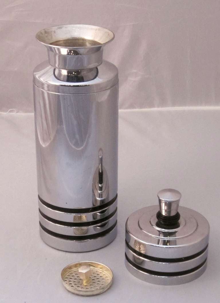 American Vintage Art Deco Cocktail Shaker by Chase