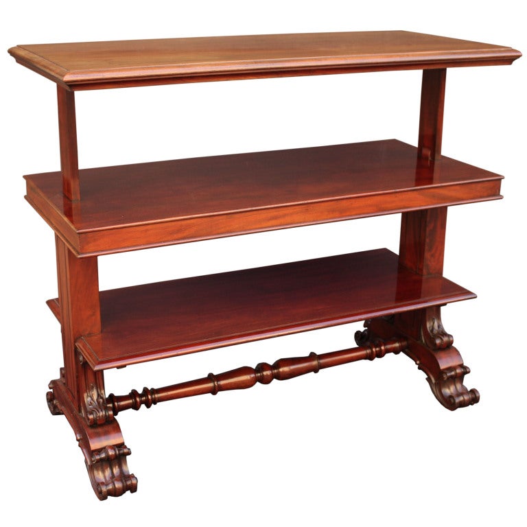 English Telescoping Buffet Server or Table in Mahogany