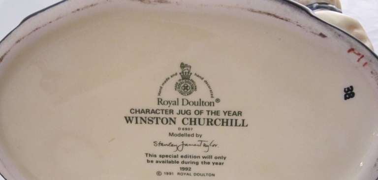 Winston Churchill Character Jug by Royal Doulton 3