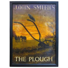 Vintage English Pub Sign - John Smith's The Plough